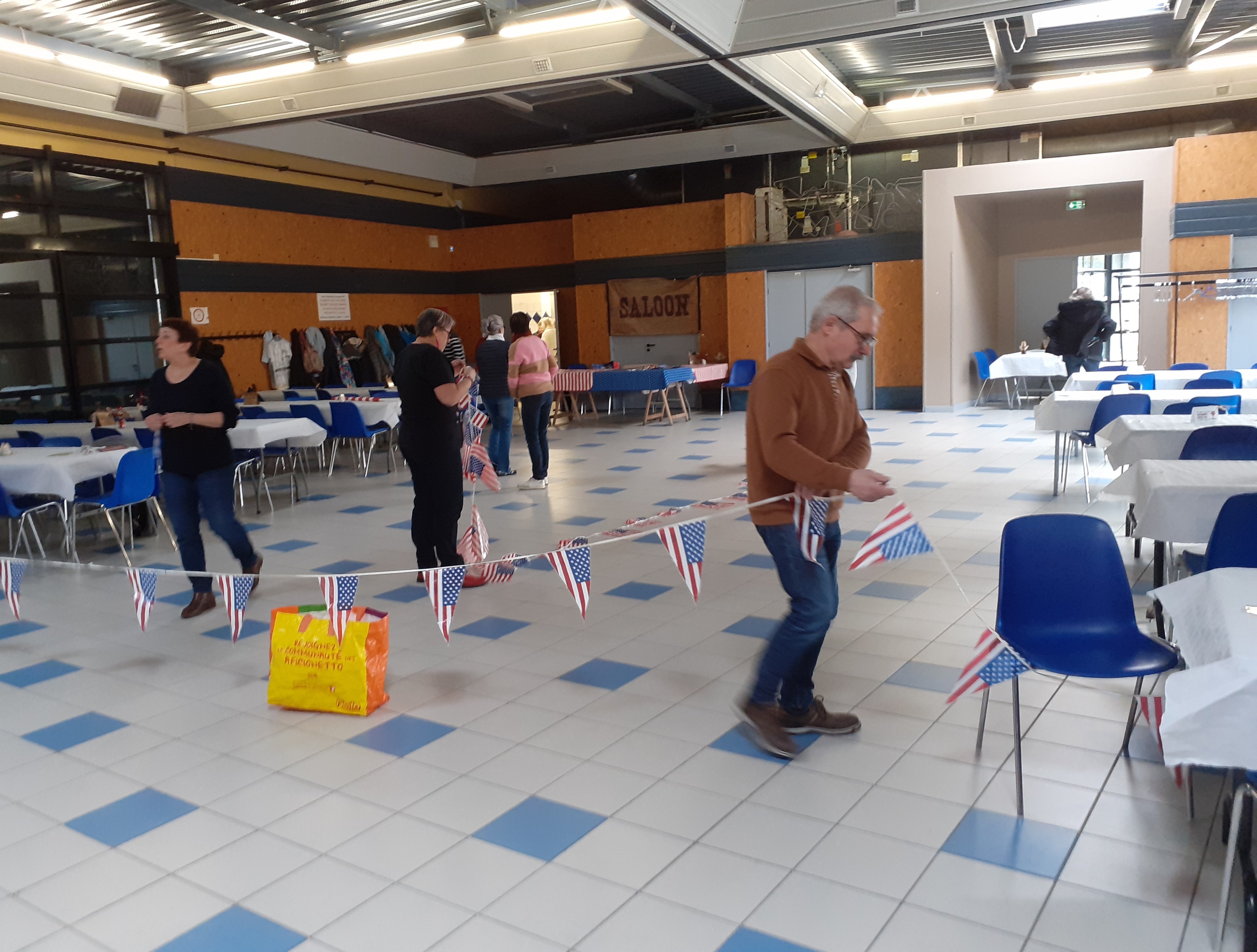 La salle en preparation